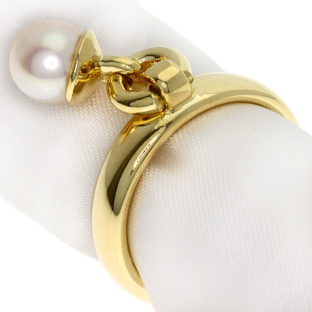 TIFFANY 18k Gold Pearl Ring - Picture 2 of 9